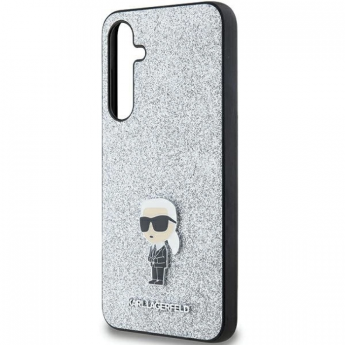 KARL LAGERFELD - Karl Lagerfeld Galaxy A35 Mobilskal Fixed Glitter Ikonik Logo Metal Pin