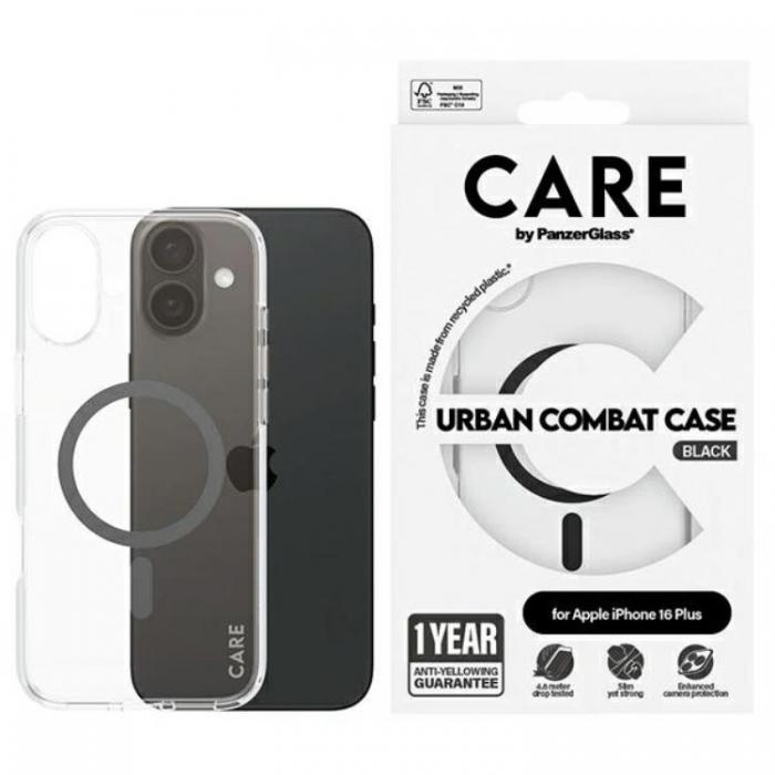 PanzerGlass - CARE By PanzerGlass iPhone 16 Plus Mobilskal MagSafe Flagship - Svart