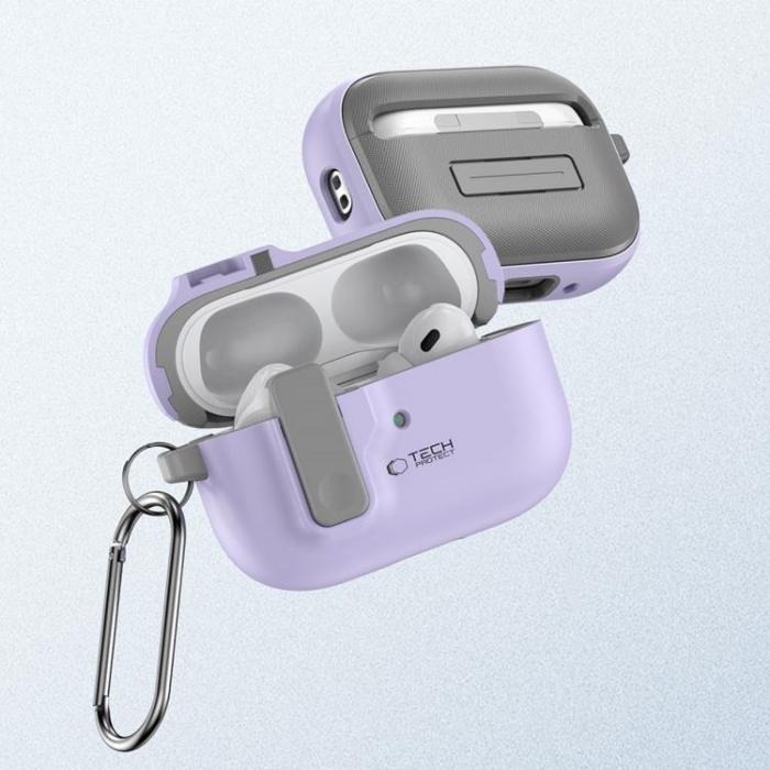 Tech-Protect - Tech-Protect Apple Airpods Pro 1/2 Skal Slim Hook - Lavender