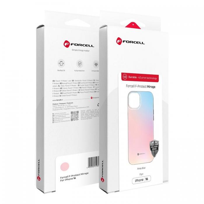 Forcell - Forcell iPhone 16 Pro Max Mobilskal MagSafe Mirage - Rosa Bl