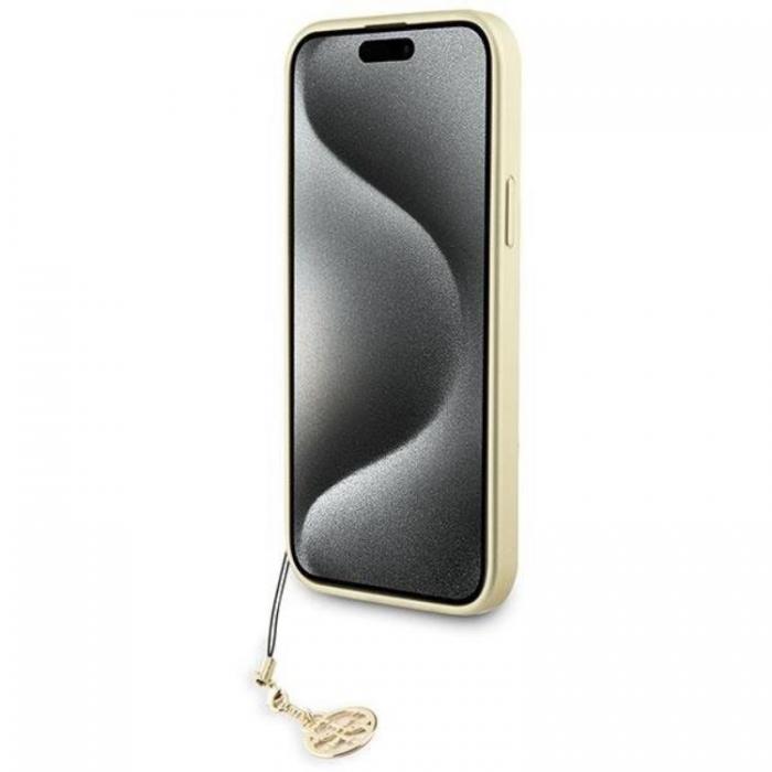 Guess - Guess iPhone 15 Mobilskal Charm Collection - Brun