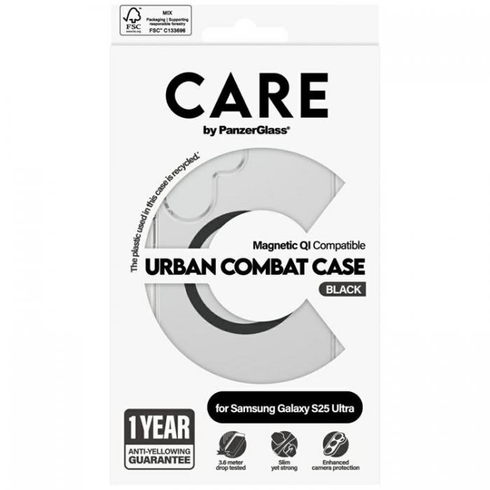 PanzerGlass - CARE By PanzerGlass Galaxy S25 Ultra Mobilskal MagSafe QI Urban Combat - Svart