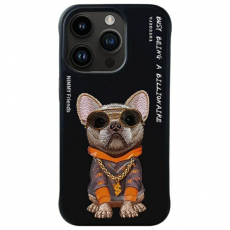 NIMMY - Nimmy iPhone 15 Pro Max Mobilskal Glasses Cool Dog - Svart