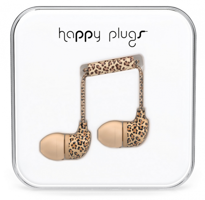 UTGATT5 - Happy Plugs In-Ear (Leopard)