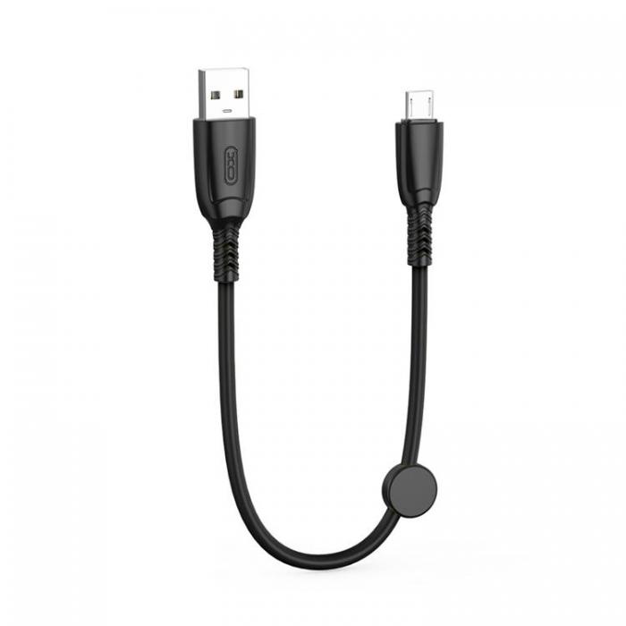 XO - XO USB Till MicroUSB 0.25m Kabel 6A NB247 - Svart