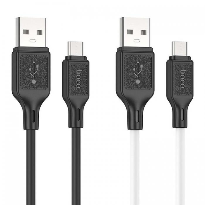 Hoco - HOCO USB Till MicroUSB 1m Kabel 2.4A X90 - Svart