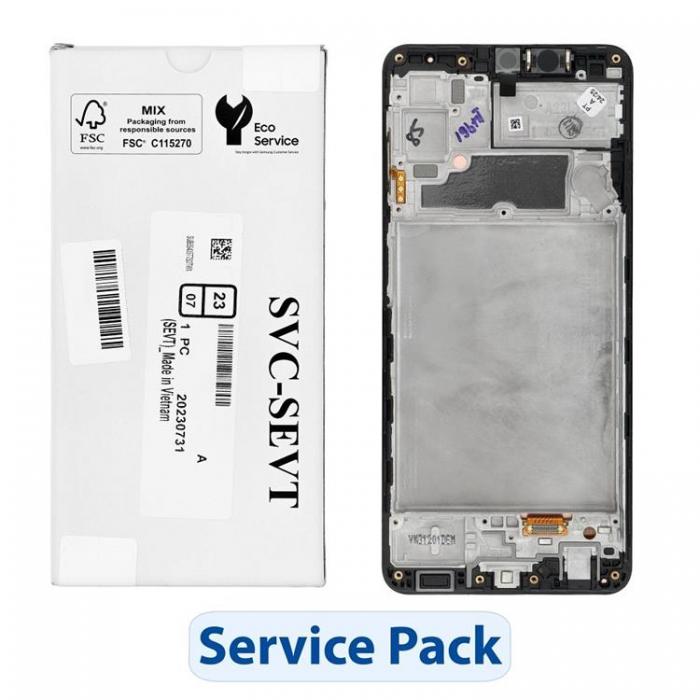 SpareParts - SAMSUNG A22 4G Skrm med LCD-display A225F ServicePack