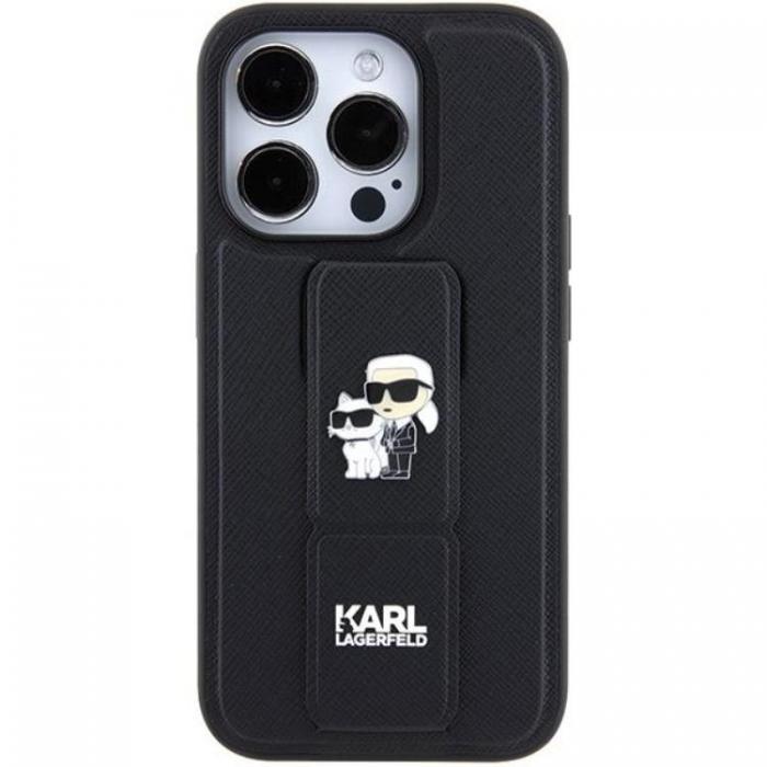 KARL LAGERFELD - Karl Lagerfeld iPhone 15 Pro Mobilskal Gripstand Karl&Choupette