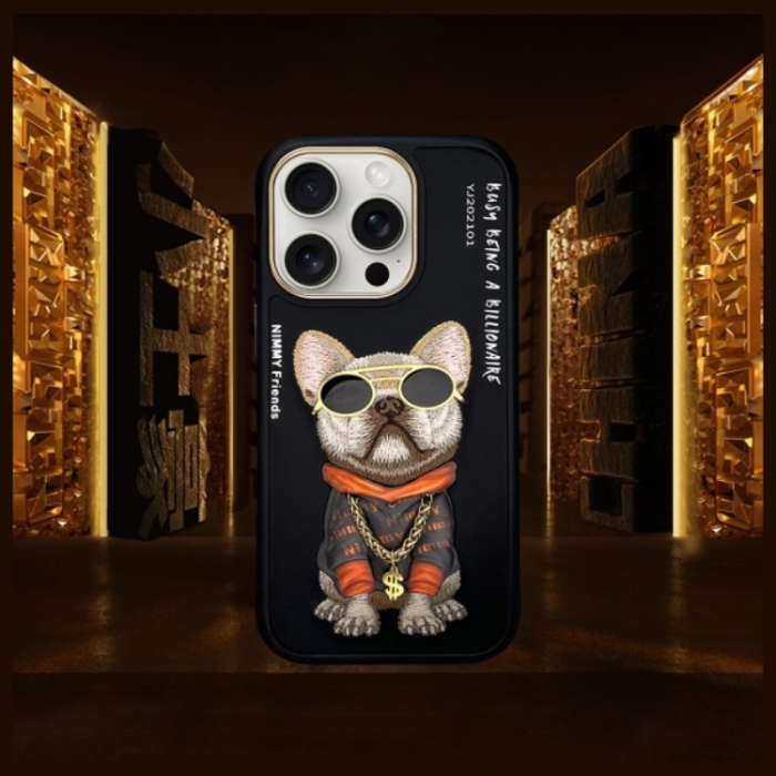 NIMMY - Nimmy iPhone 16 Pro Max Mobilskal Glasses Cool Dog - Svart