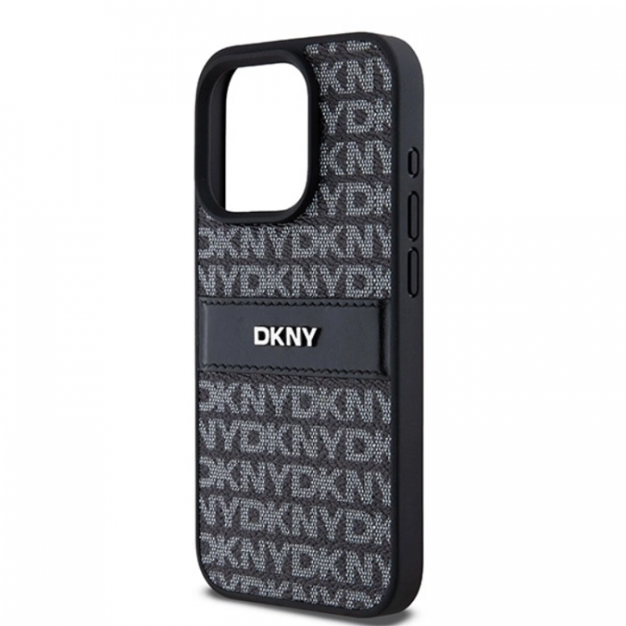 DKNY - DKNY iPhone 14 Pro Max Mobilskal Lder Mono Stripe & Metal Logo