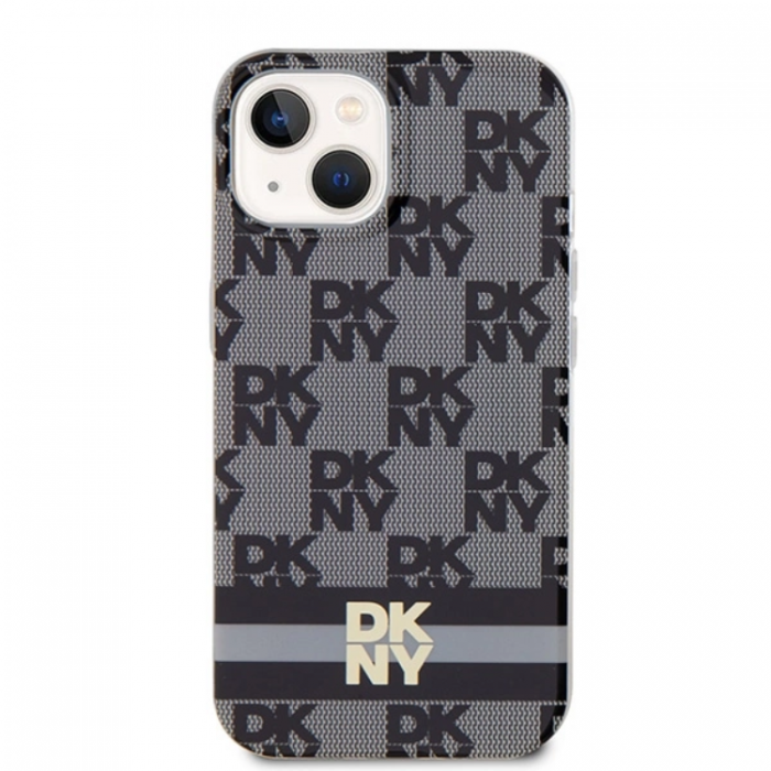 DKNY - DKNY iPhone 15/14 Plus Mobilskal Magsafe IML Checkered Mono