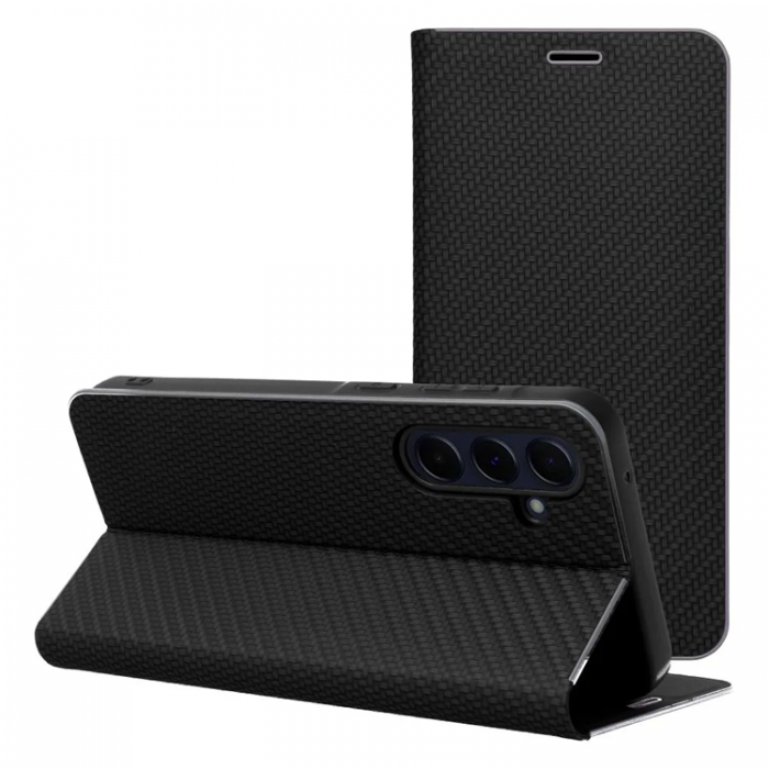 A-One Brand - Xiaomi Redmi 14C Plnboksfodral Luna Carbon - Svart