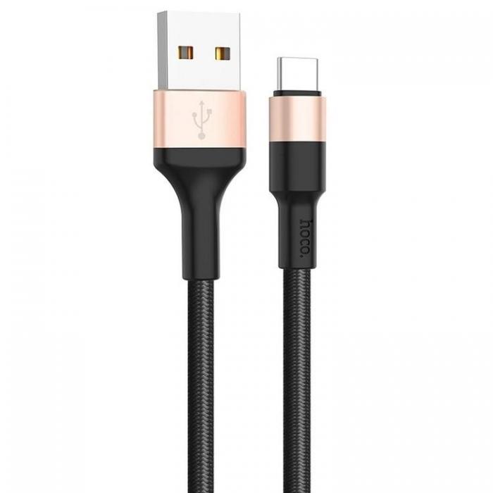 Hoco - Hoco Xpress USB-C till USB-A kabel 1m - Svart Guld