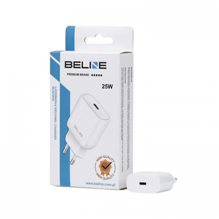 Beline - Beline Vggladdare USB-C (25W) - Vit