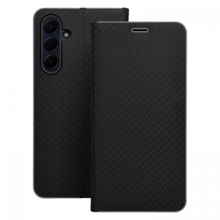 A-One Brand - Galaxy S25 Ultra Plnboksfodral Luna Carbon - Svart