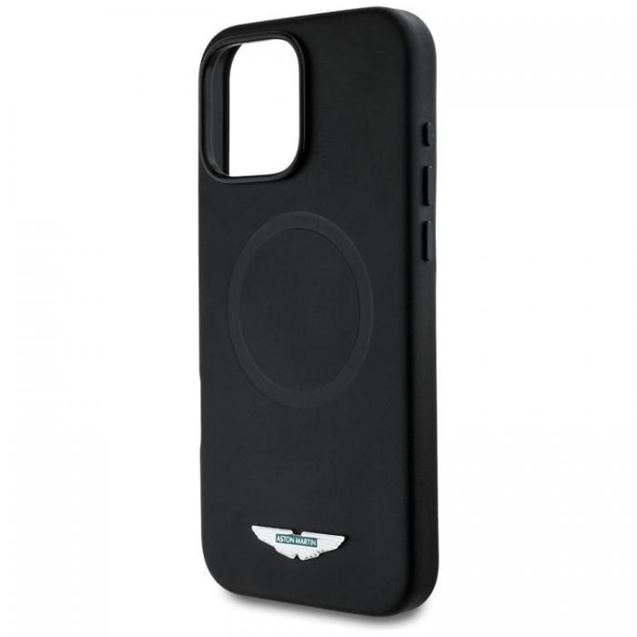 Aston Martin - Aston Martin iPhone 16 Pro Max Mobilskal MagSafe HC FW Logo - Svart