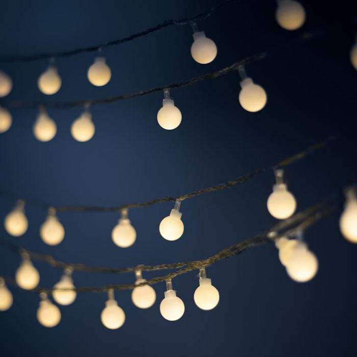 Forever Light - Forever String Light LED Frosted Balls FB51 5m 30 balls - Varm Vit