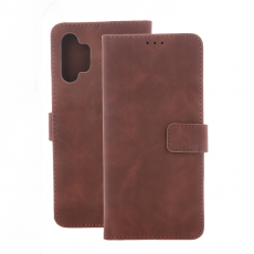 A-One Brand - Galaxy S24 Plus Plånboksfodral Velvet - Brun