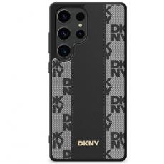 DKNY - DKNY Galaxy S25 Mobilskal MagSafe Läder Checkered Pattern - Svart