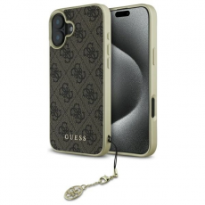 Guess - Guess iPhone 16 Mobilskal 4G Charms Collection - Brun