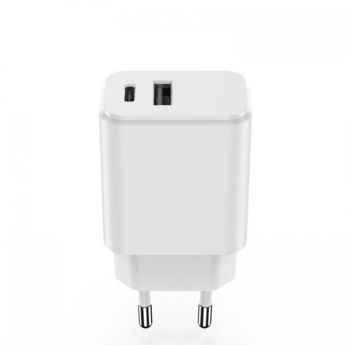 Setty - Setty Snabbladdare USB Till USB-C 20W 3A - Vit