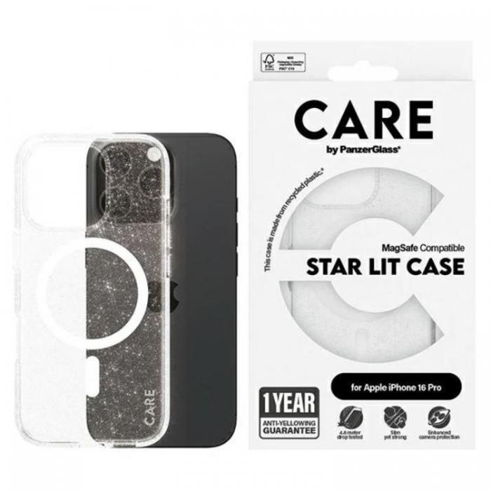 PanzerGlass - CARE By PanzerGlass iPhone 16 Pro Mobilskal MagSafe Star Lit