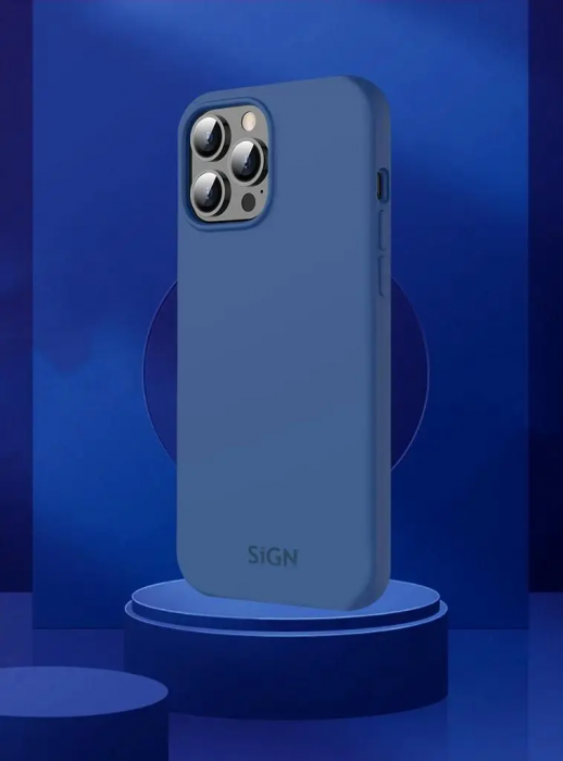 SiGN - SiGN iPhone 14 Pro Skal Liquid Silicone - Havsbltt