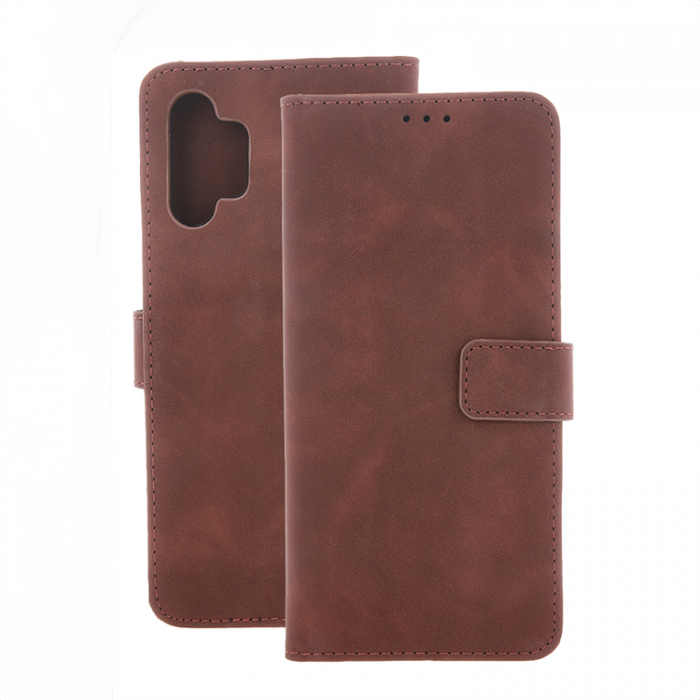 A-One Brand - Galaxy S24 Plus Plnboksfodral Velvet - Brun