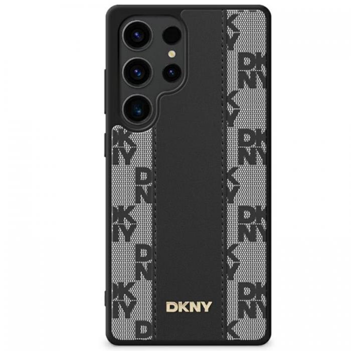 DKNY - DKNY Galaxy S25 Mobilskal MagSafe Lder Checkered Pattern - Svart