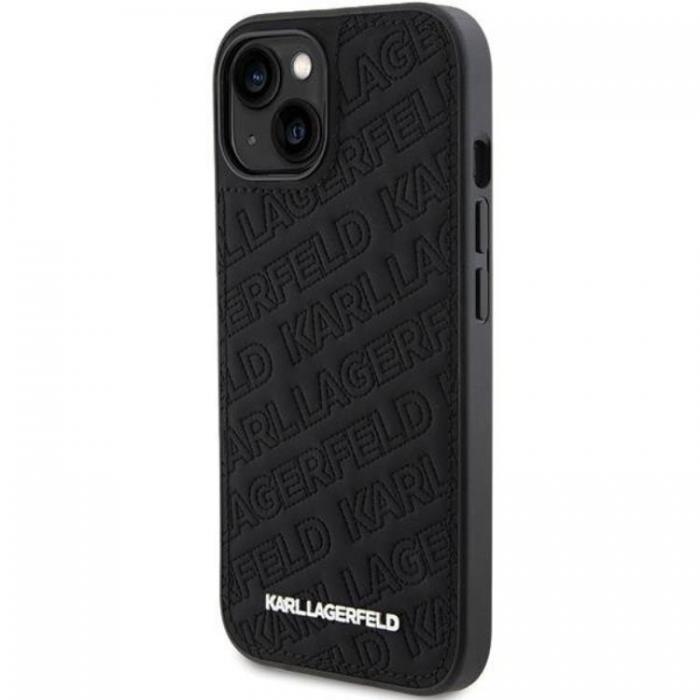 KARL LAGERFELD - KARL LAGERFELD iPhone 15 Mobilskal Quilted K Pattern - Svart