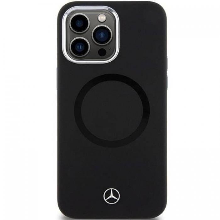 Mercedes - Mercedes iPhone 15 Pro Max Mobilskal MagSafe Silikon Bicolor - Svart