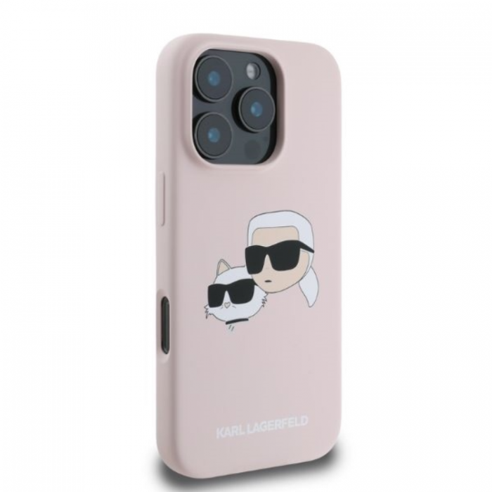 KARL LAGERFELD - KARL LAGERFELD iPhone 16 Pro Max Mobilskal Magsafe Double Heads