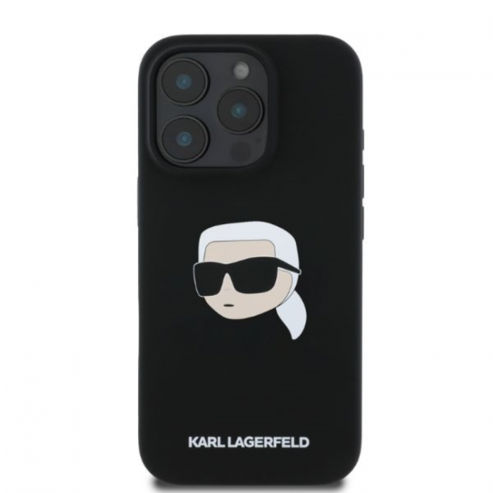 KARL LAGERFELD - KARL LAGERFELD iPhone 16 Pro Max Mobilskal Magsafe Karl Head Print