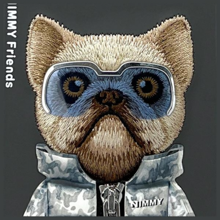 NIMMY - Nimmy iPhone 16 Pro Max Mobilskal Cool & Cute 2.0 Dog - Svart