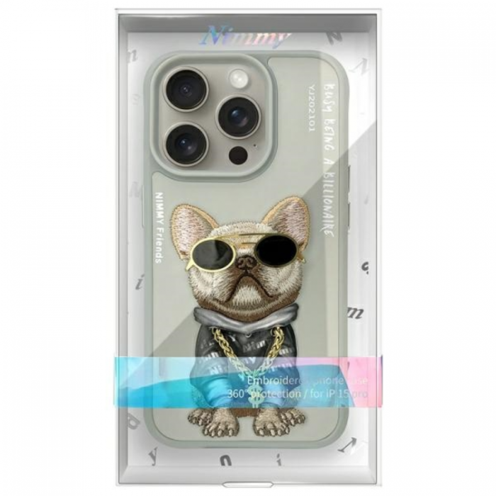 NIMMY - Nimmy iPhone 15 Pro Max Mobilskal Glasses Cool Dog - Gr