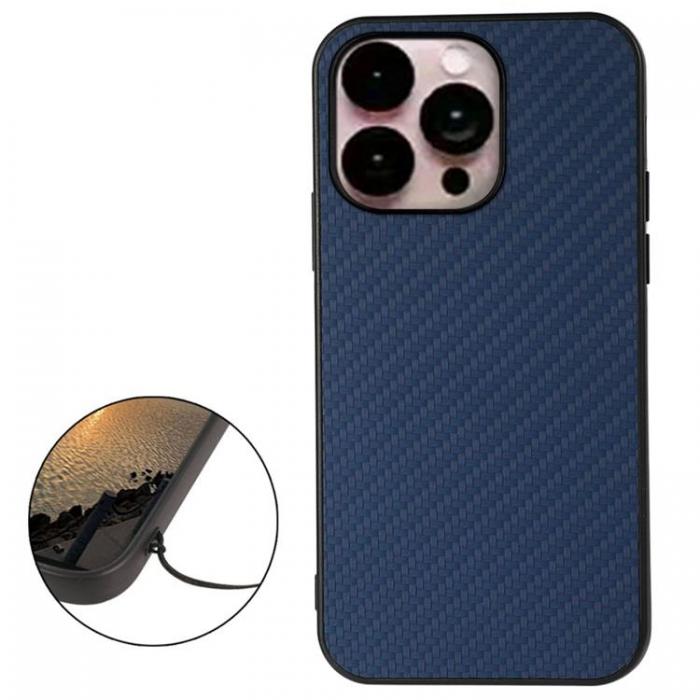 A-One Brand - iPhone 14 Pro Max Skal Carbon Fiber - Bl