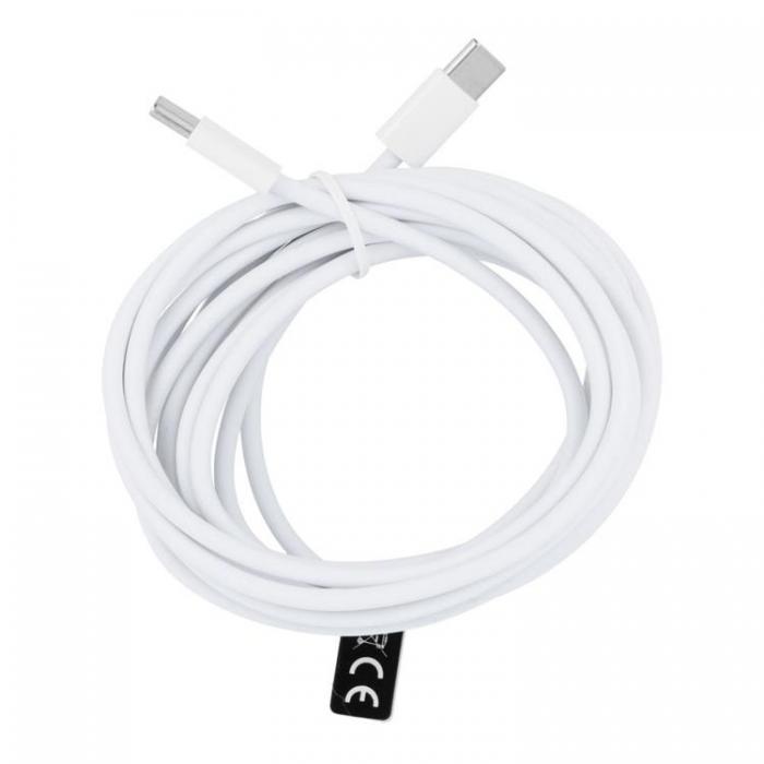 A-One Brand - USB-C till USB-C kabel 3m 60W HD-Box - Vit