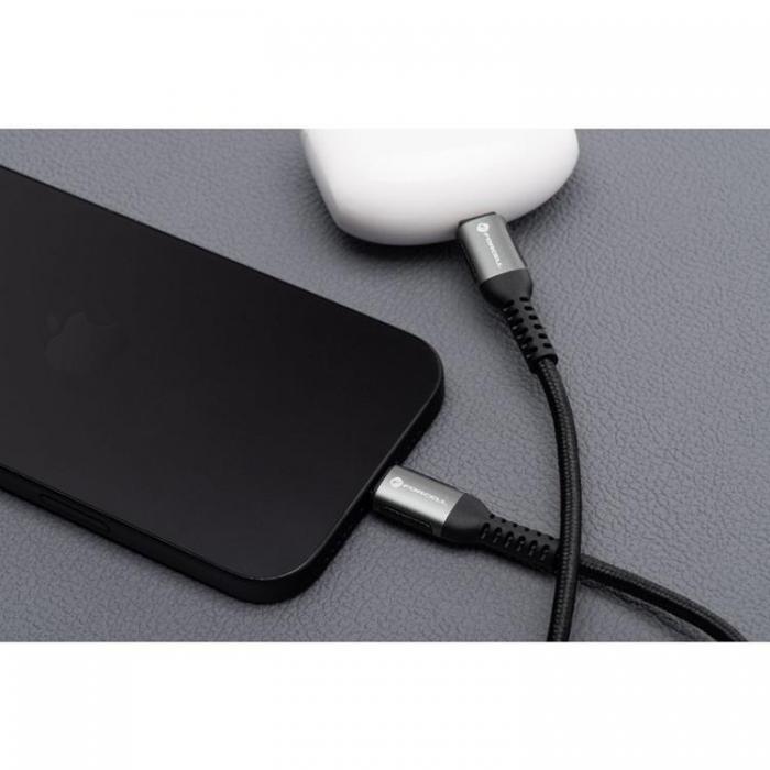 Forcell - Forcell USB-C till USB-C kabel 100W 3m QC4.0 PD 5A Cafule - Svart