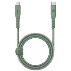 ENERGEA - Energea USB-C till USB-C Kabel 240W 5A 1.5m Snabbladdning - Grön