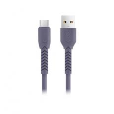 Maxlife - Maxlife Kabel USB till micro-USB 1m 3A MXUC-04 - Lila