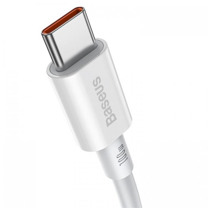 BASEUS - Baseus USB-C Till USB-C Kabel 100W 1m Superior PD - Vit