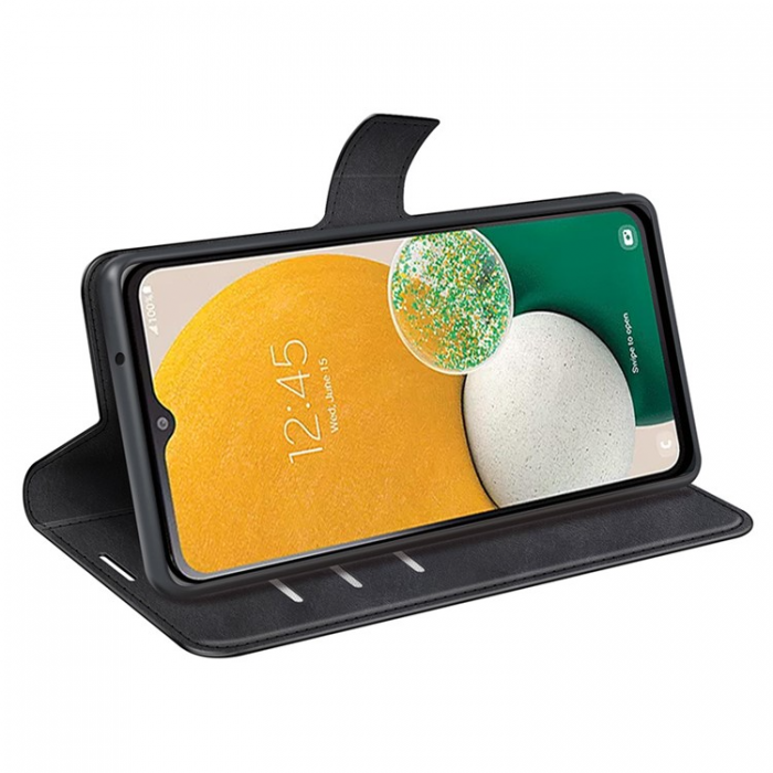 A-One Brand - Galaxy A14 5G/4G Plnboksfodral Calf Flip Folio - Svart