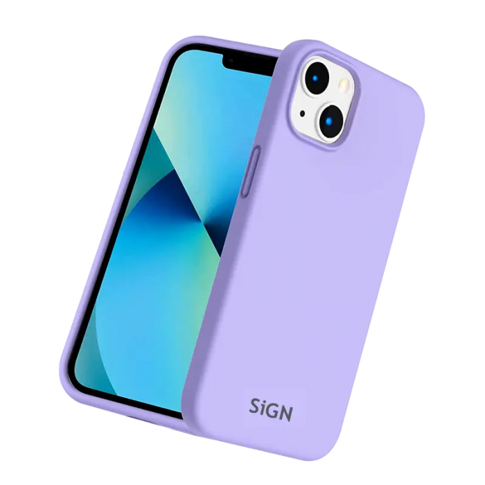 SiGN - SiGN iPhone 14 Plus Skal Liquid Silicone - Lavender