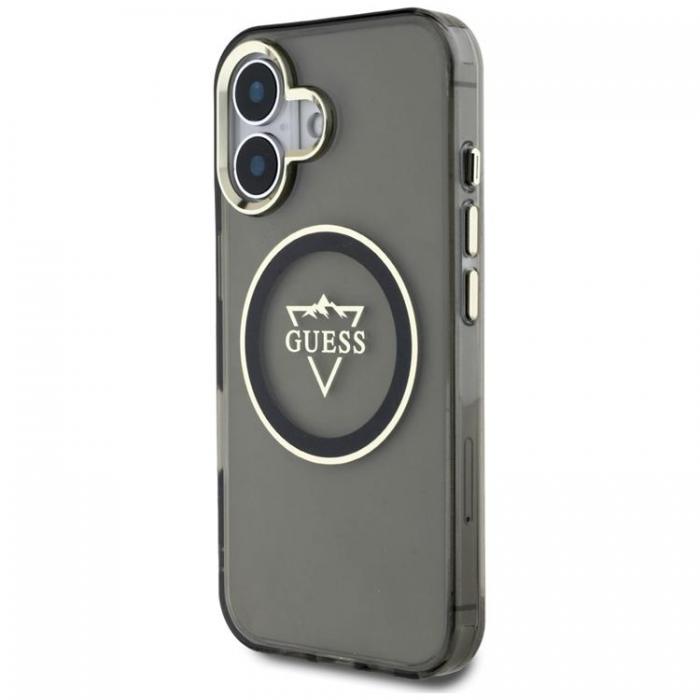 Guess - Guess iPhone 16 Mobilskal MagSafe IML Mountain Logo - Svart