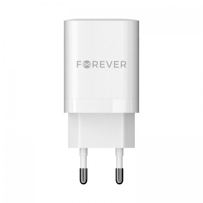 Forever - Forever Snabbladdare 35W 2x USB-C GaN PD QC TC-05-35CC - Vit