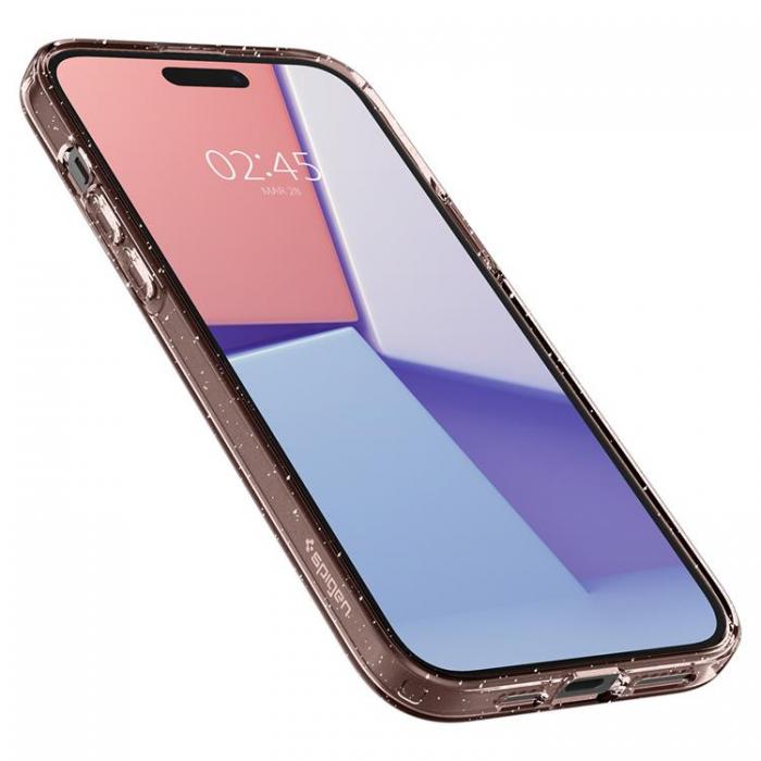 Spigen - Spigen iPhone 15 Plus Mobilskal Liquid Crystal - Rosa