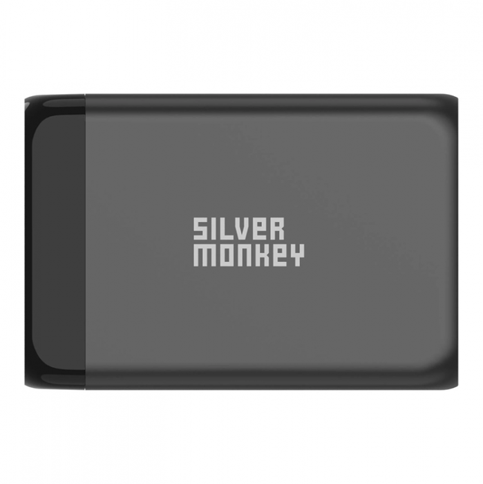 Silver Monkey - Silver Monkey SMA152 130W 3xUSB-C PD USB-A QC 3.0 GaN Laddare