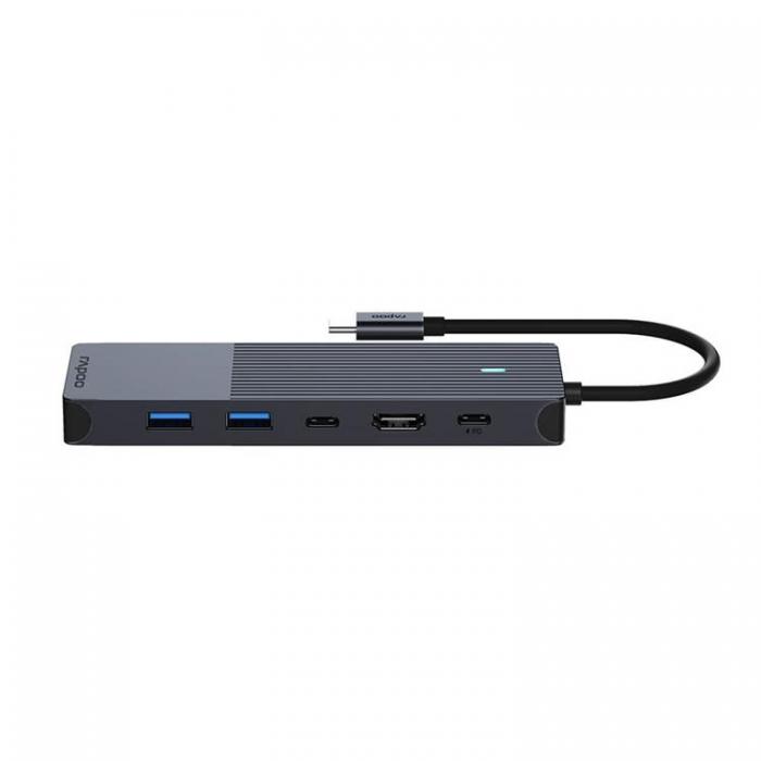 Rapoo - RAPOO Multiport UCM-2002 6-i-1 USB-C-Adapter