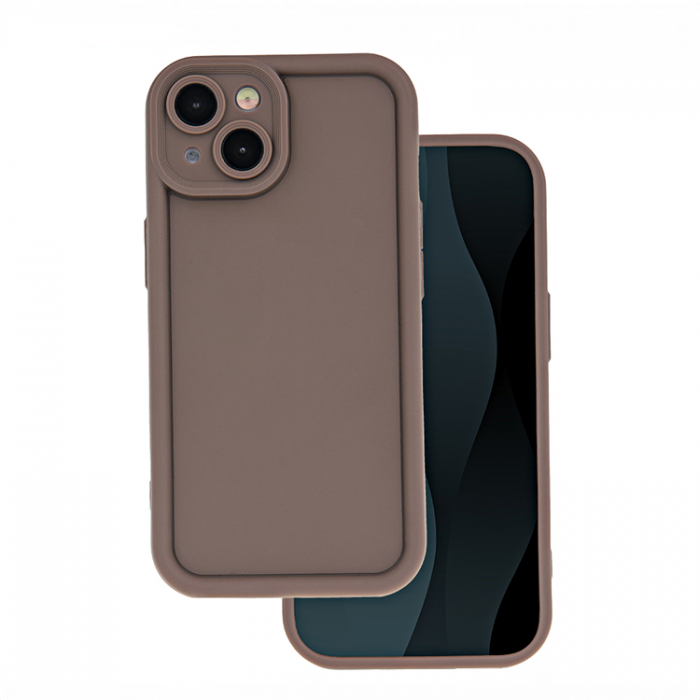 A-One Brand - iPhone 12 Pro Mobilskal Rim TPU - Brun