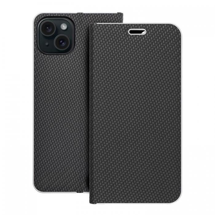 A-One Brand - iPhone 16 Plus Plnboksfodral Luna Carbon - Svart